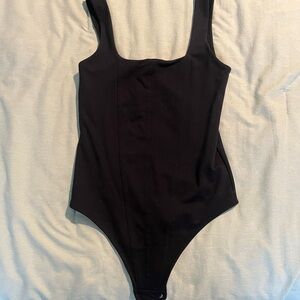 Abercrombie Black Sleeveless Bodysuit Small